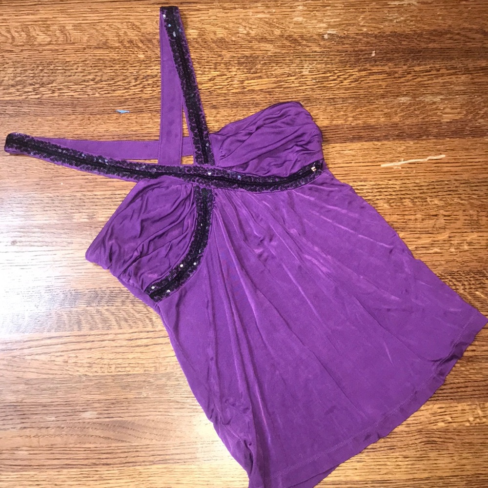 Fun flirty purple top
